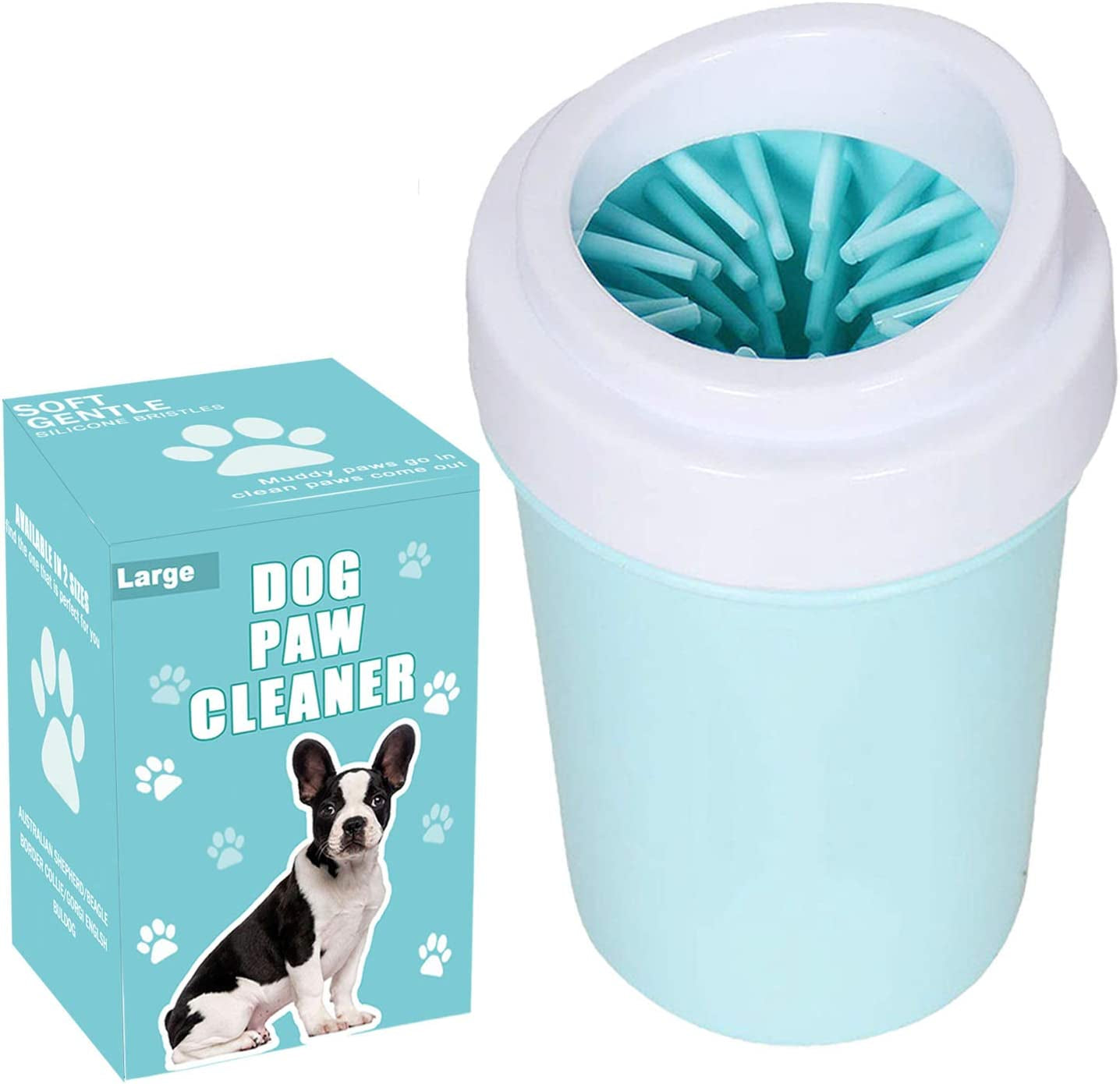 Pet Paw Washer and Cleaner - Easy to Disassemble and Install Dog Foot Brush for Muddy Paws