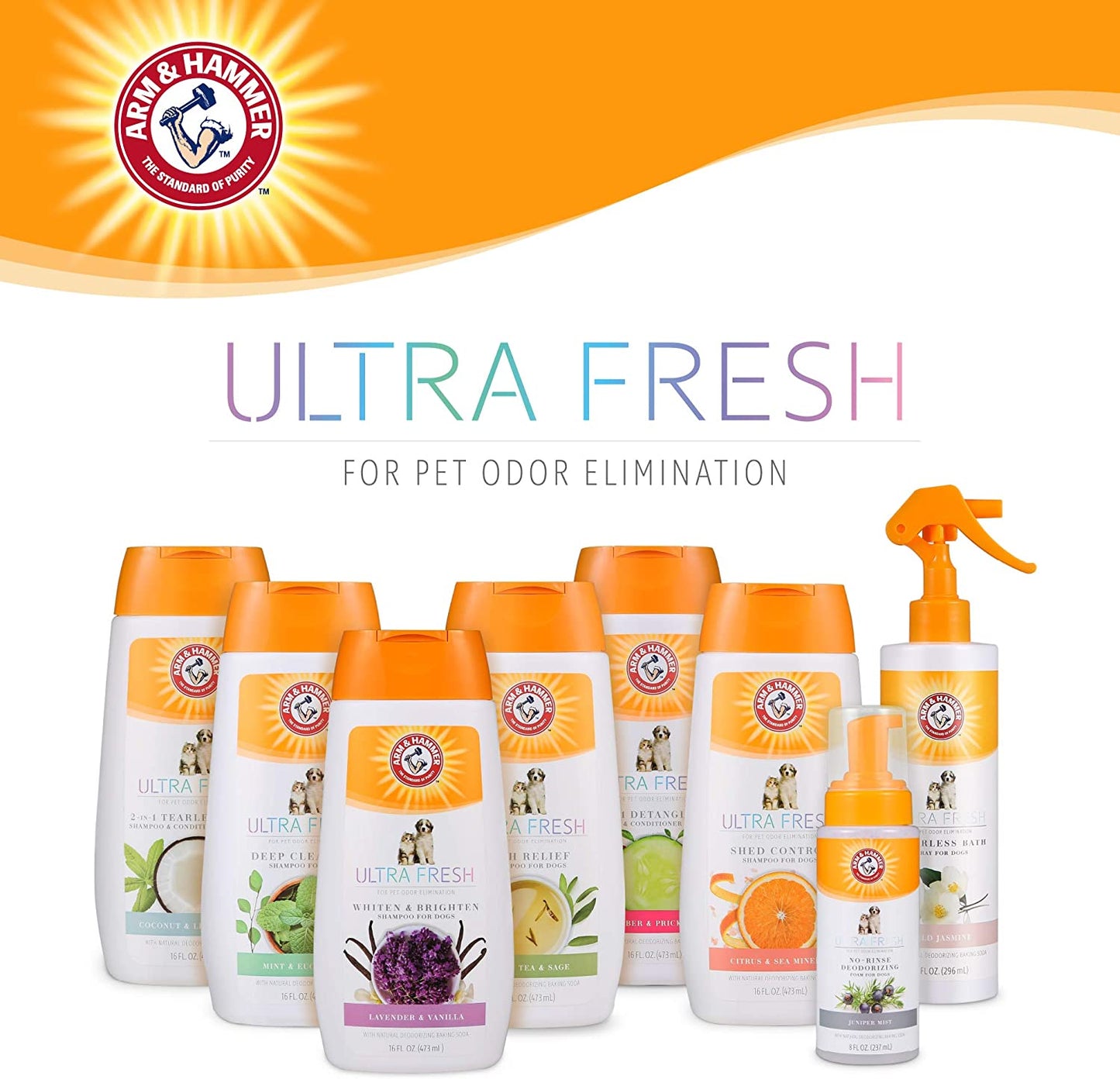 Ultra Fresh Dog Shampoos, Conditioners, and Sprays for Dogs | Baking Soda Ingredient Helps Neutralize Bad Pet Odors for an Advanced Clean | Itch Relief Shampoo for Dogs